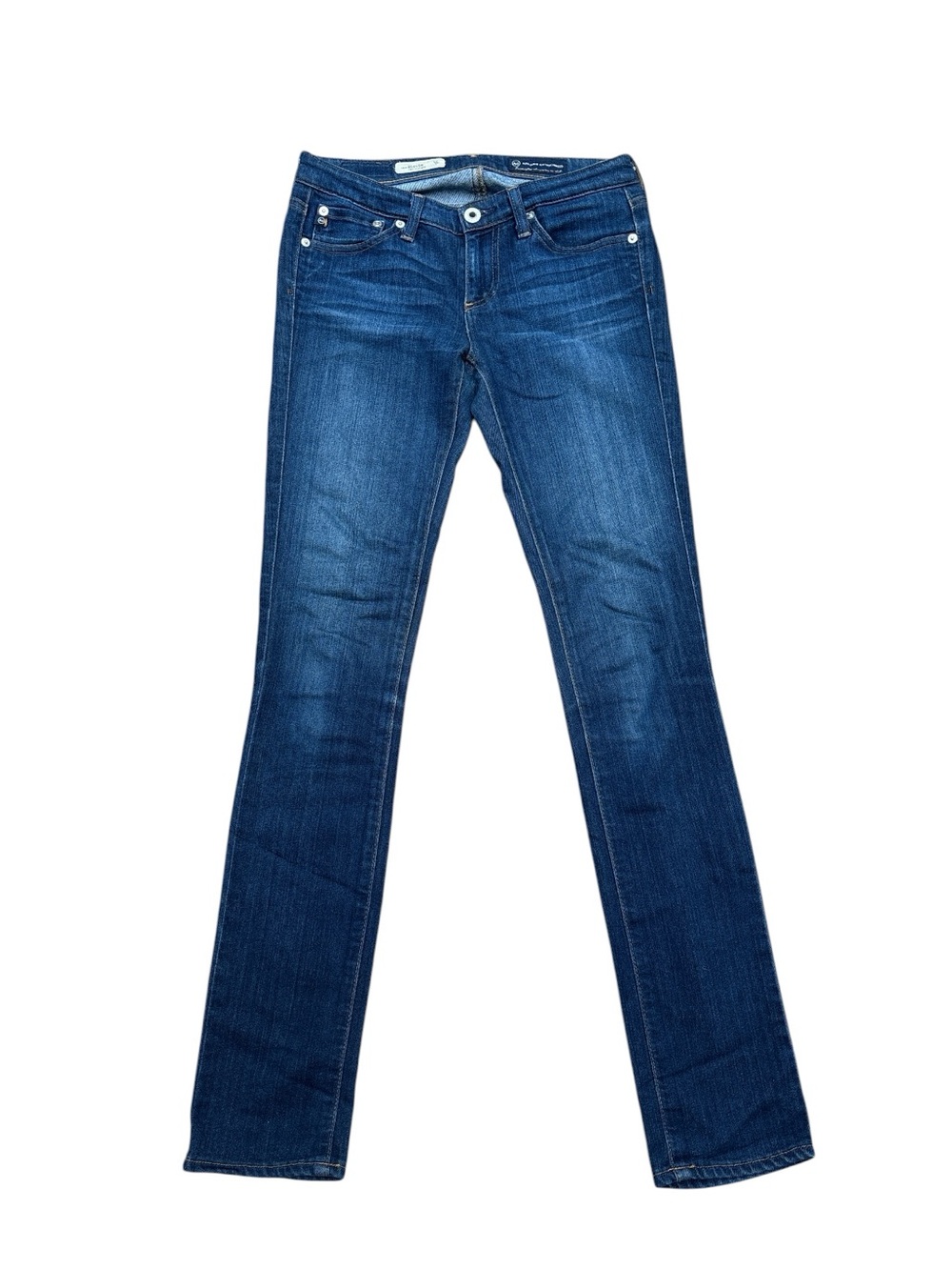 AG Adriano Goldschmied The Stevie Slim Straight Women's Dark Blue Jeans